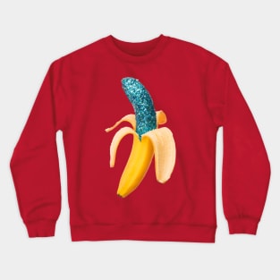 Glitter banana Crewneck Sweatshirt